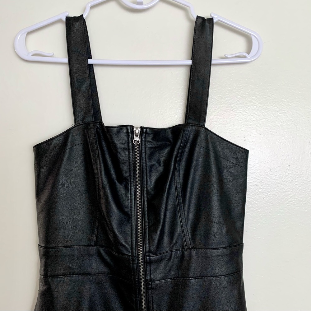 Wild Fable Black Faux Leather Dress - Picture 2 of 10